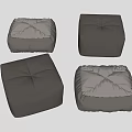 Modern Sofa Stool Lazy Sofa Casual Sofa Bean Bag Sofa Chair Single Person Sofa Shoe Stool Low Stool 3d model