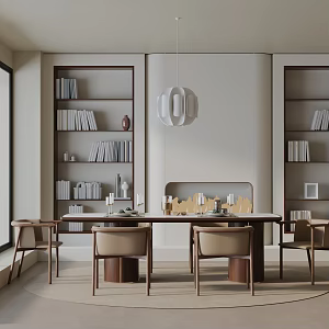 Modern table combination 3d model