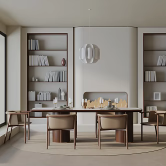Modern table combination 3d model
