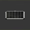Laptop Solar Charger Panel With Black Cells White Frame And Efficient Design 3d model