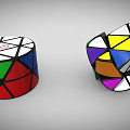 Colorful Geometric Twisty Puzzles Featuring Vibrant Colors And Unique Interlocking Shapes