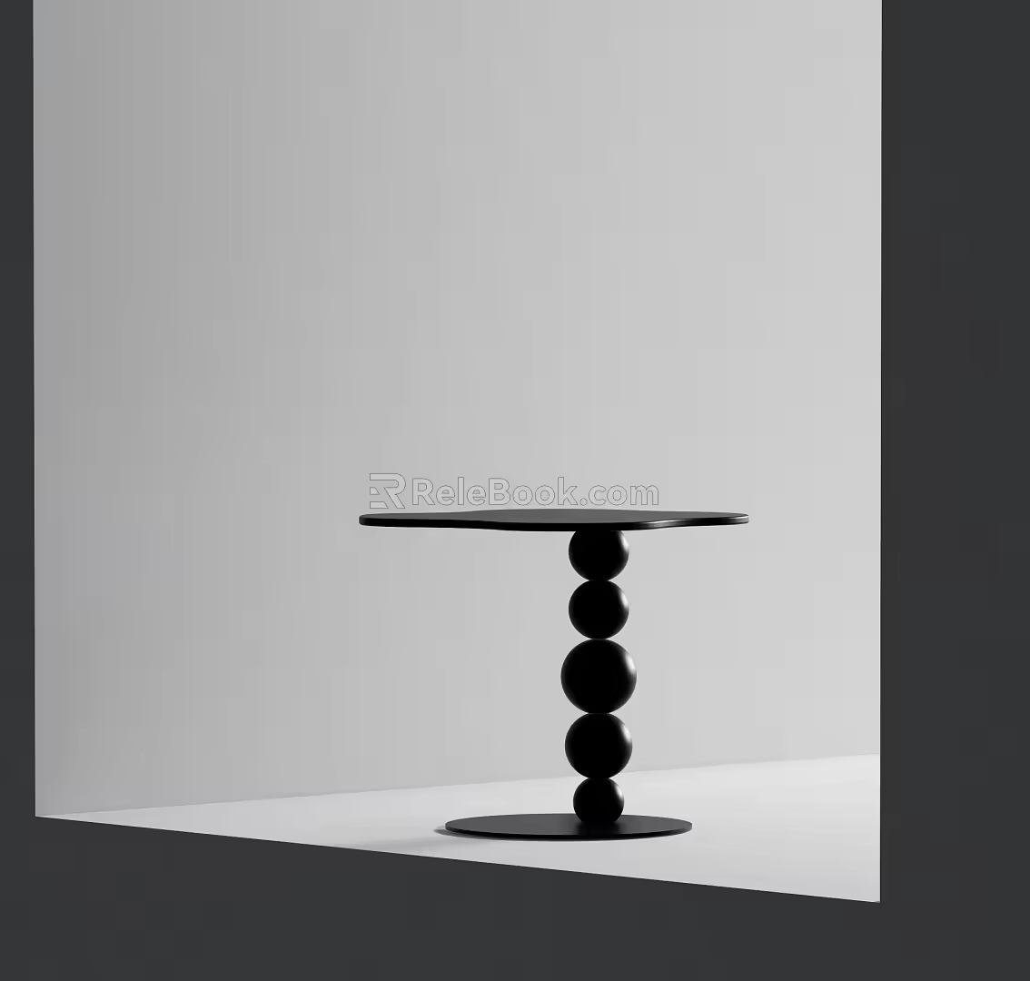 Modern Side Table Metal Side Table Corner Side Table 3d model