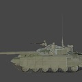 Russian main battle tank 3d model