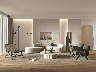 The Silent Living Room 3d model