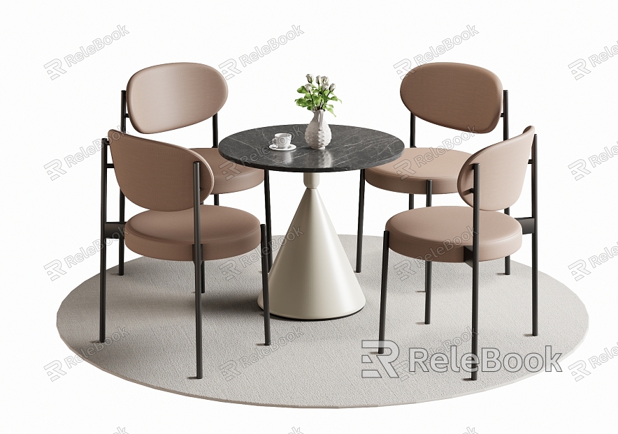 Leisure Table and Chair Negotiation Table and Chair Dining Table and Chair model