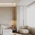 Modern Bedroom 3d model