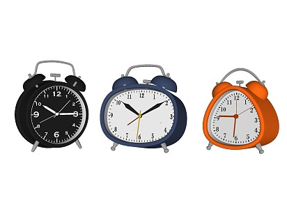 Alarm clock decorative ornaments clock 3d model