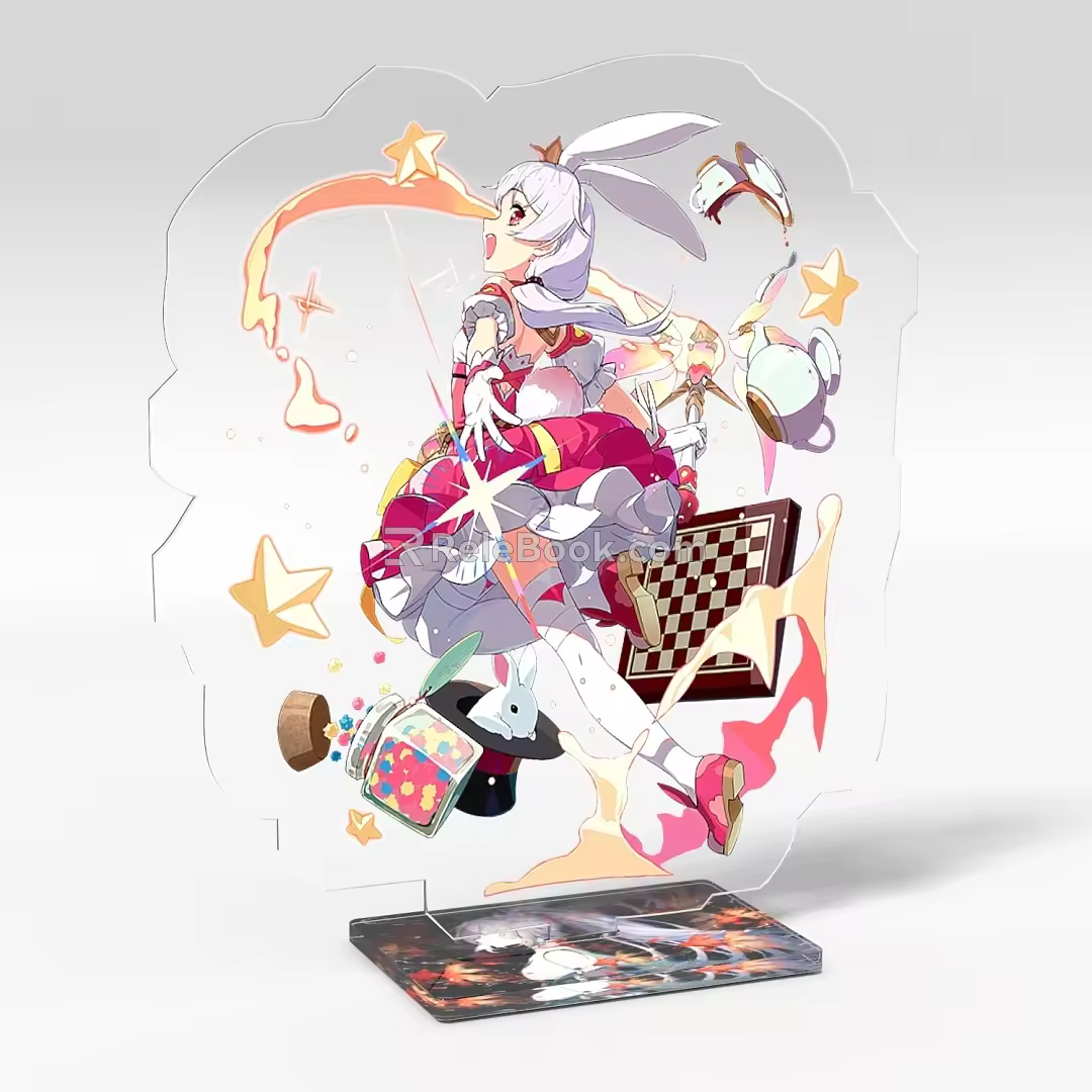 Acrylic card game peripheral ornaments millet secondary collapse 3 3d model