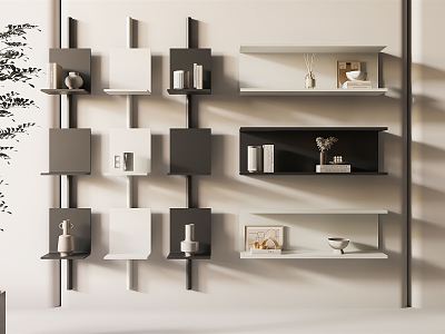 Modern Wall Shelf Storage Rack model