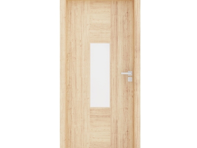 door bedroom door study door single door wooden door 3d model