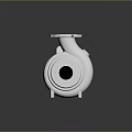 Stainless Steel Industrial Pump With Top Inlet Side Connection And Support Base