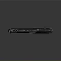 Tactical Submachine Gun Detailed 3D Model With Black Finish And Grip