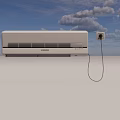 Wall Mounted Air Conditioner Fan With Power Socket Connection For Room Cooling