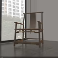 Traditional Corporate Exhibition Hall Featuring Wooden Chair Large Windows And Green Tree High Rise View
