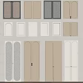 Door Components Various Designs Beige White Gray Paneled Arch Grille Styles Home Interior Decor Elements