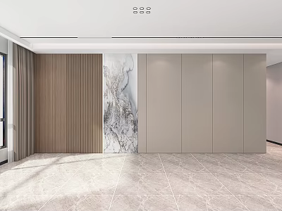 Modern background wall 3d model