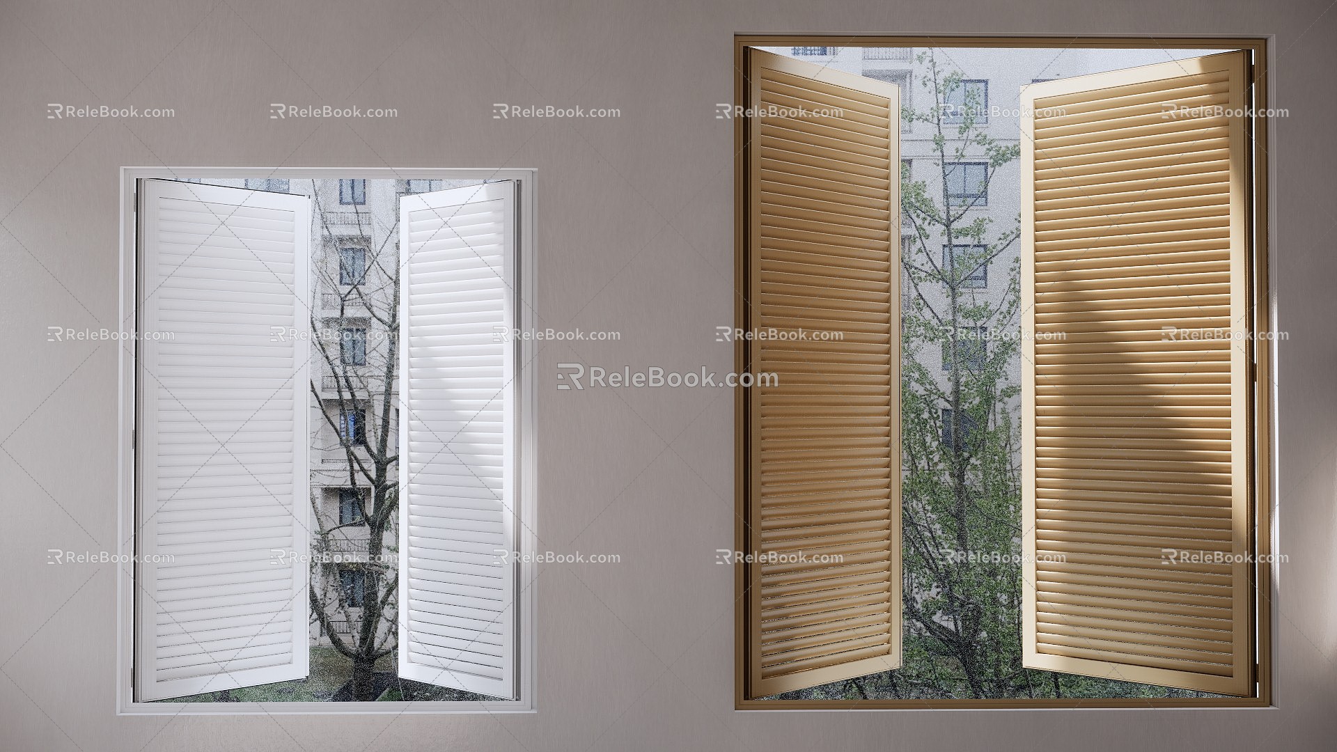 Modern blinds 3d model