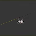 Model Airplane Featuring Yellow Cross Wings And Red Accents Design
