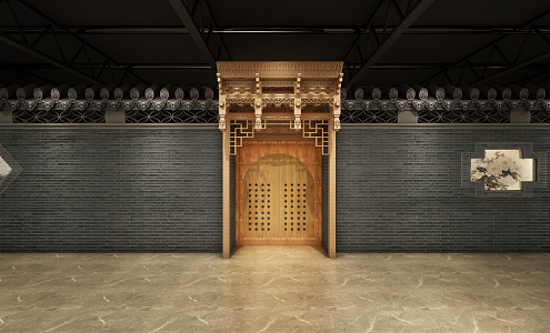 Museum of Chinese Door Head 3d model