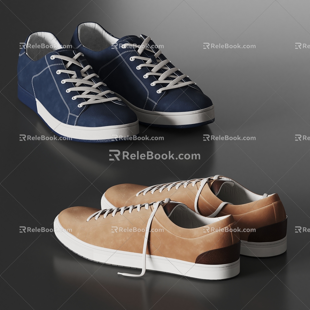 TON shoes canvas shoes 3d model