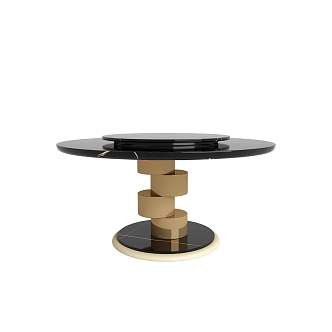 minimalist wind dining table 3d model