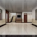 Traditional Chinese Medicine Clinic Reception Area With Chinese Style Decorations Paintings Seats And TV