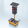 Mobile signal light traffic light indicator light traffic light signal light 3d model