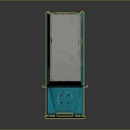 Vintage Turquoise Off Road Vehicle With Gray Roof And Classic Design