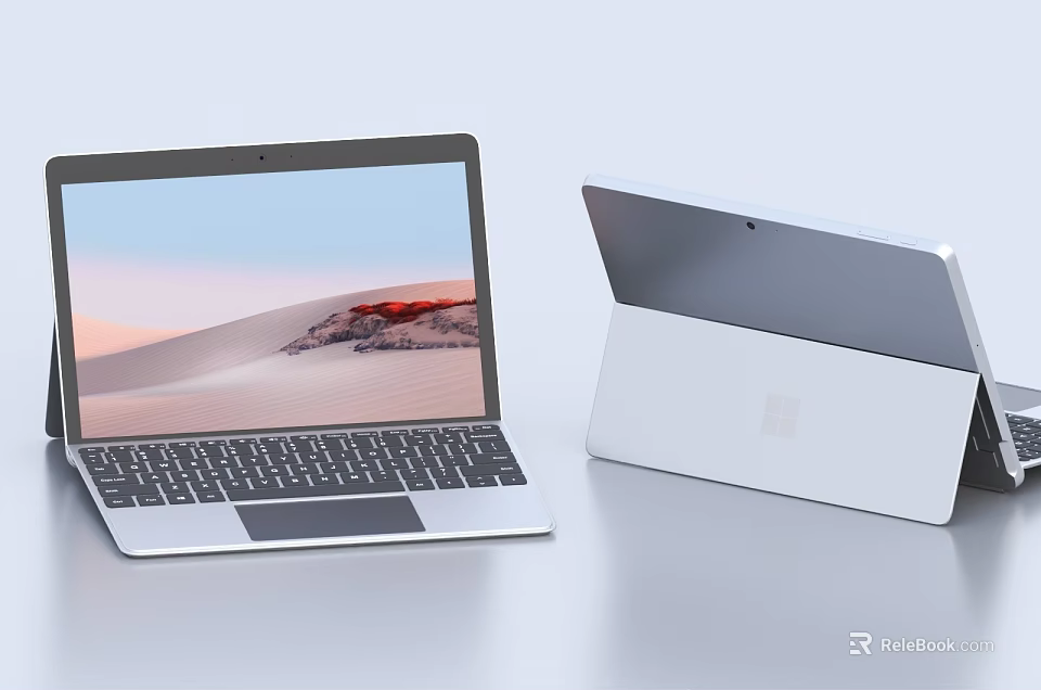 Microsoft Surface Laptop And 2 In 1 Device With Modern Design And Touchscreen 3d model 