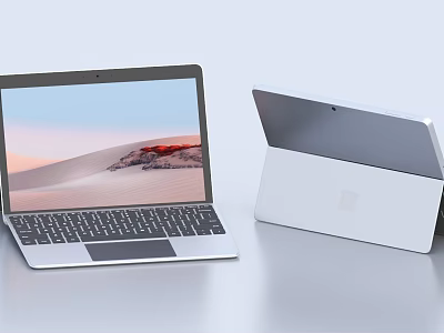 Microsoft Surface Laptop And 2 In 1 Device With Modern Design And Touchscreen 3d model