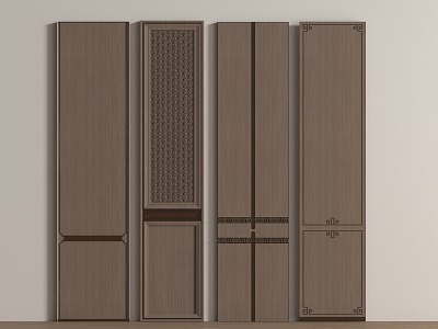 New Chinese Style Wall Panel Slab Partition Screen 3d model