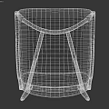 Modern Blue Fabric Upholstered Stool With Wooden Legs And Sleek Modern Design