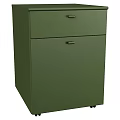 Green Entryway Side Cabinet With Drawer And Door Modern Design Storage Solution 3d model