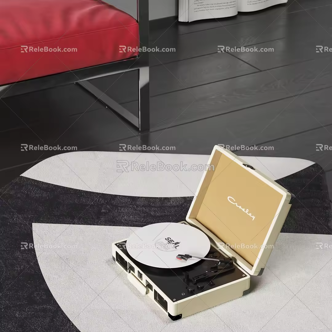 modern Cassina record player 3d model