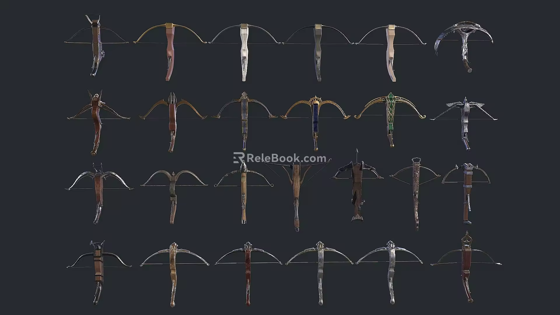 Long Range Weapon Crossbow 3d model