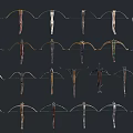 Long Range Weapon Crossbow 3d model