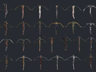 Long Range Weapon Crossbow 3d model