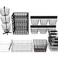 Metal Wire Storage Baskets In Different Styles And Various Sizes For Organization