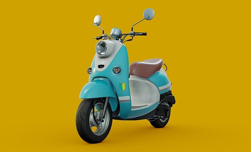 Modern Motorcycle Yamaha Electric Car Small Motorcycle 3d model