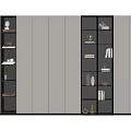 Modern bookcase 3d model