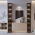Modern Public Office Space With Open Layout Desks Bookshelves Green Plants And Decorative Art