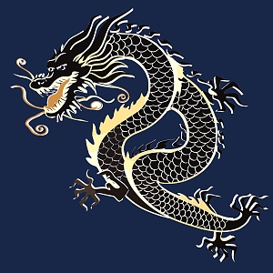 Chinese Ancient Dragon Pattern Rui Beast Xiang Long Shenlong Texture Dragon Totem Fire Dragon Pattern Chen Long Paper-cut New Year of the Dragon Kirin 6 3d model