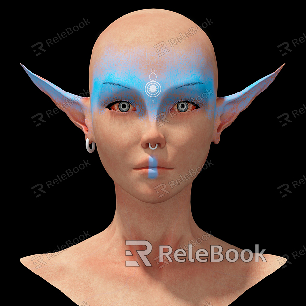 Modern Game Character Elf Female model