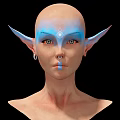 Modern Game Character Elf Female 3d model