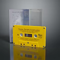 Yellow Vintage Cassette Tape With Brownwood Avenue Vol 2 Case on Grey Background