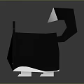 Cute Black And White Cat Shaped Storage Box For Home Organization And Decor