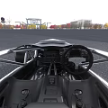 Sleek Sports Race Car With Streamlined Body Rear Wing And Open Cockpit