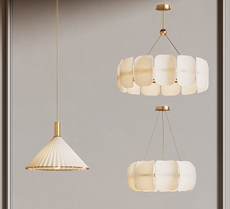 Cream Wind Chandelier Dining Lights Living Room Lights Light Luxury Chandelier 3d model