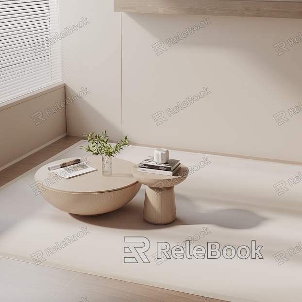 Modern coffee table model