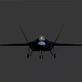 Dark Blue Fighter Jet Model With Sleek Design And Cockpit Canopy Wings